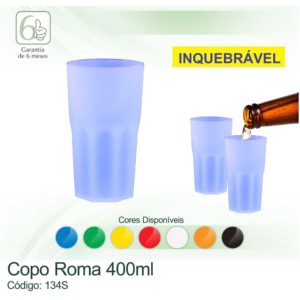 LPR Promocional - Brinde Copo Roma Personalizado, 400ml