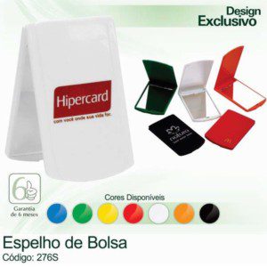 LPR Promocional - Brinde Espelho de bolsa em plástico ABS personalizado