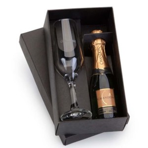 LPR Promocional - Brinde Kit Champagne com uma taça personalizada